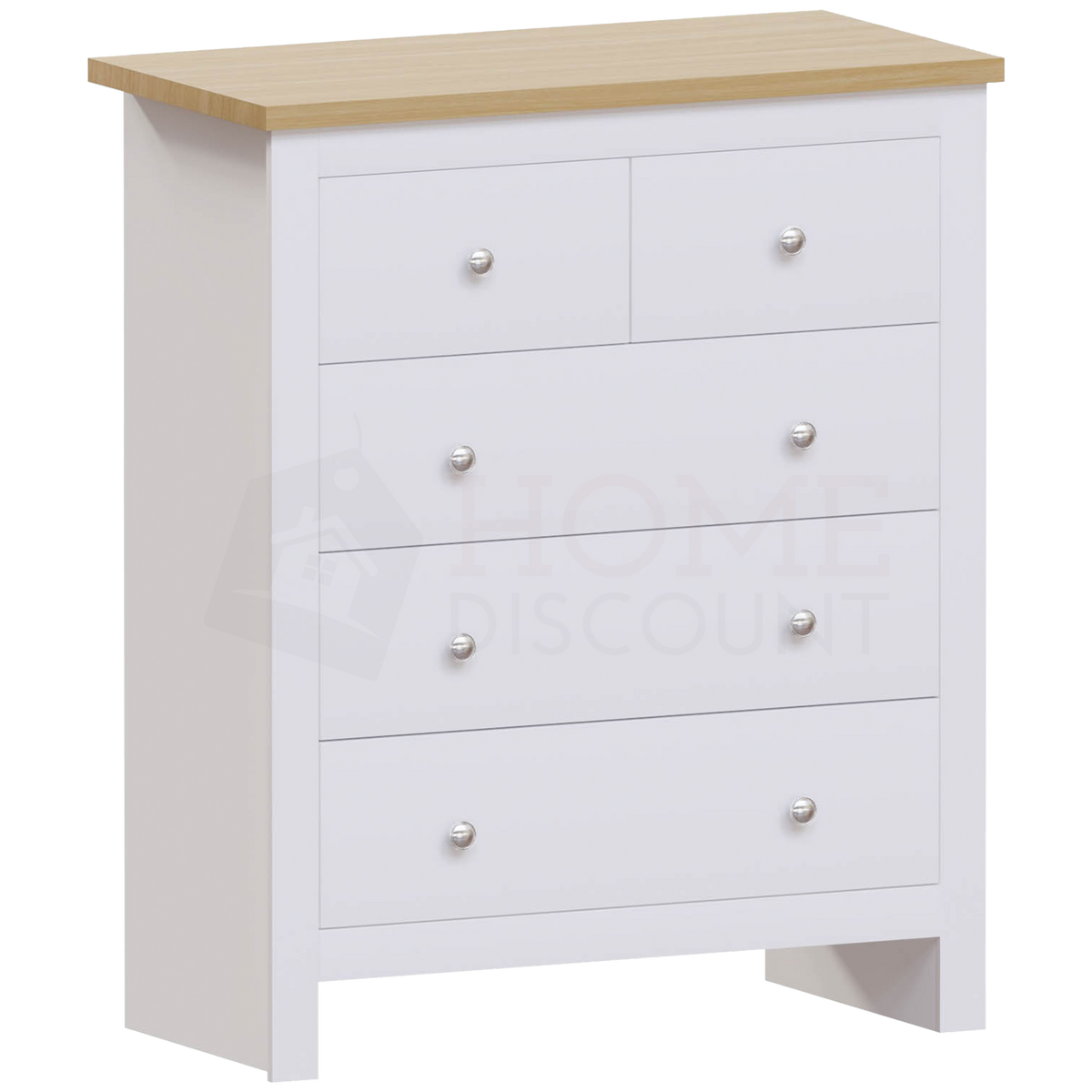 Arlington 5-Drawer Chest - White