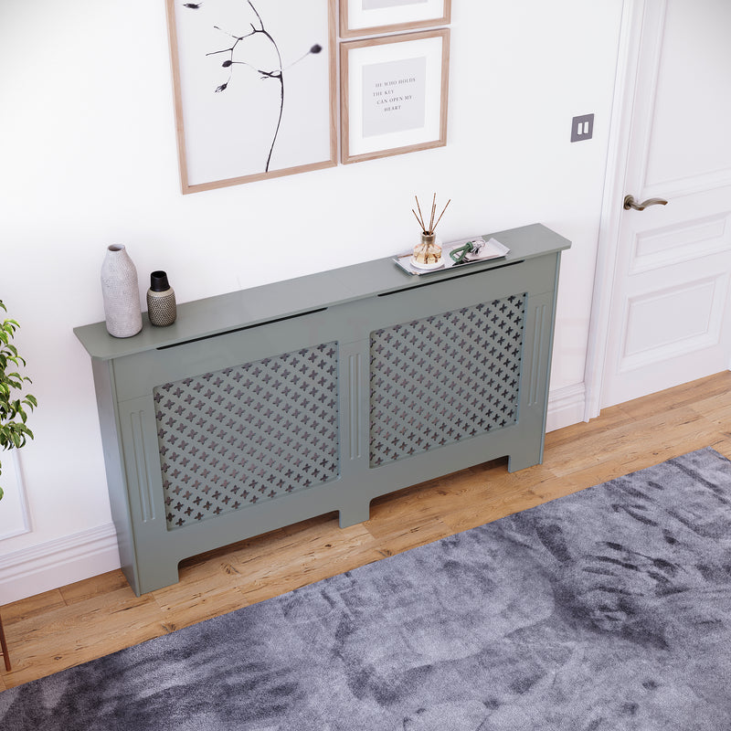 Oxford Radiator Cover - Grey, Large