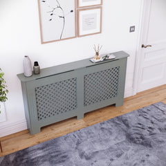 Oxford Radiator Cover - Grey, Large