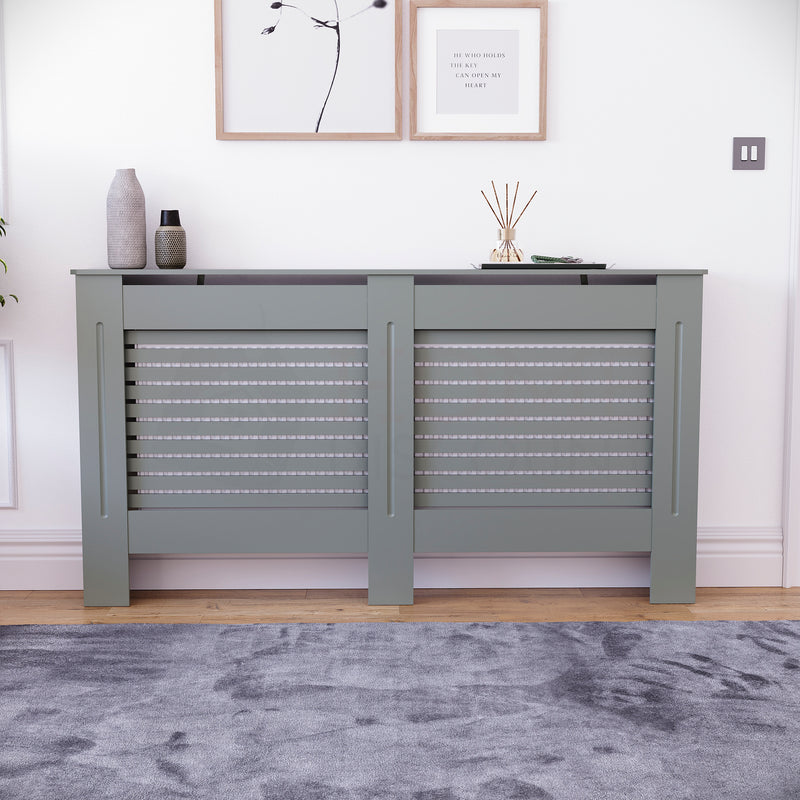 Milton Radiator Cover - Grey, Large