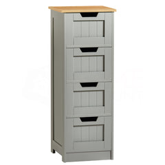 Priano 4-Drawer Freestanding Unit, Grey & Oak