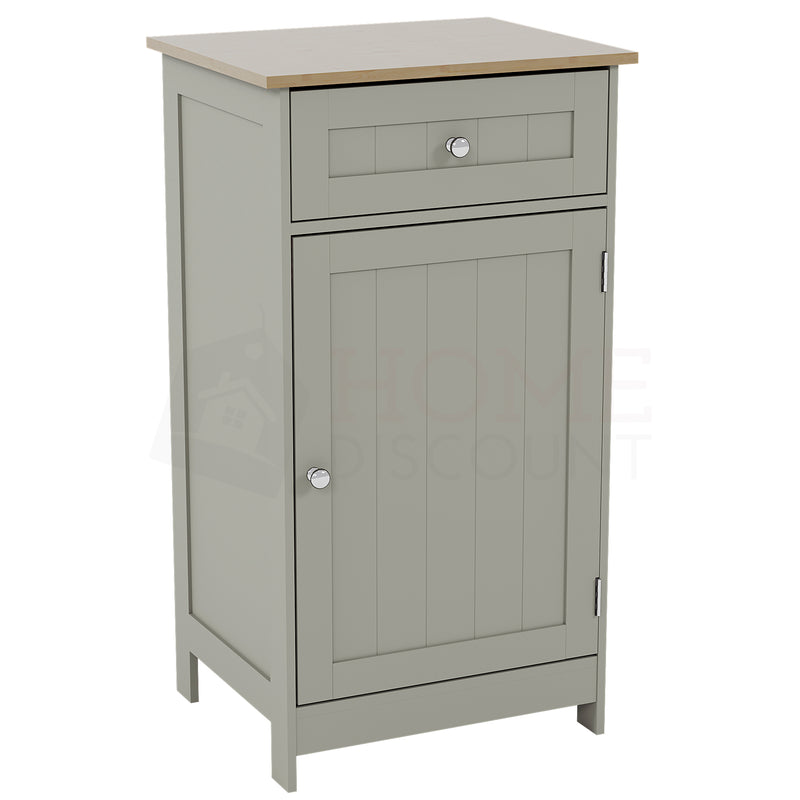 Priano 1-Door 1-Drawer Freestanding Cabinet - Grey