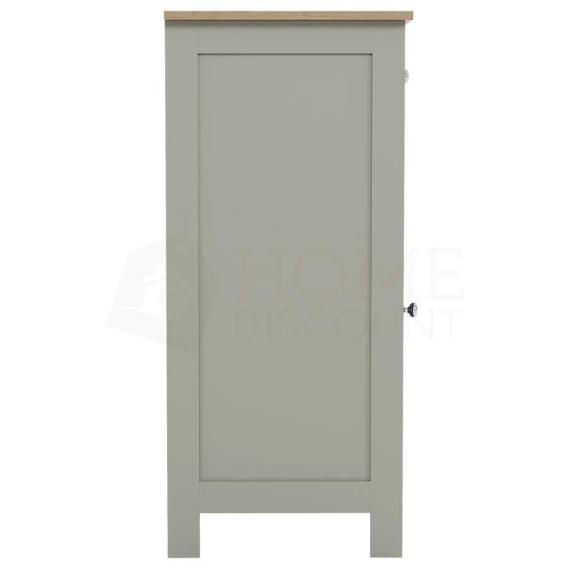 Priano 1-Door 1-Drawer Freestanding Cabinet - Grey