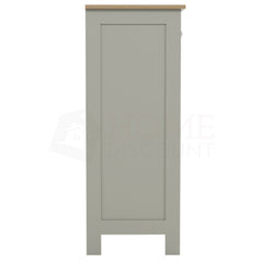 Priano 2-Drawer 2-Door Freestanding Cabinet - Grey