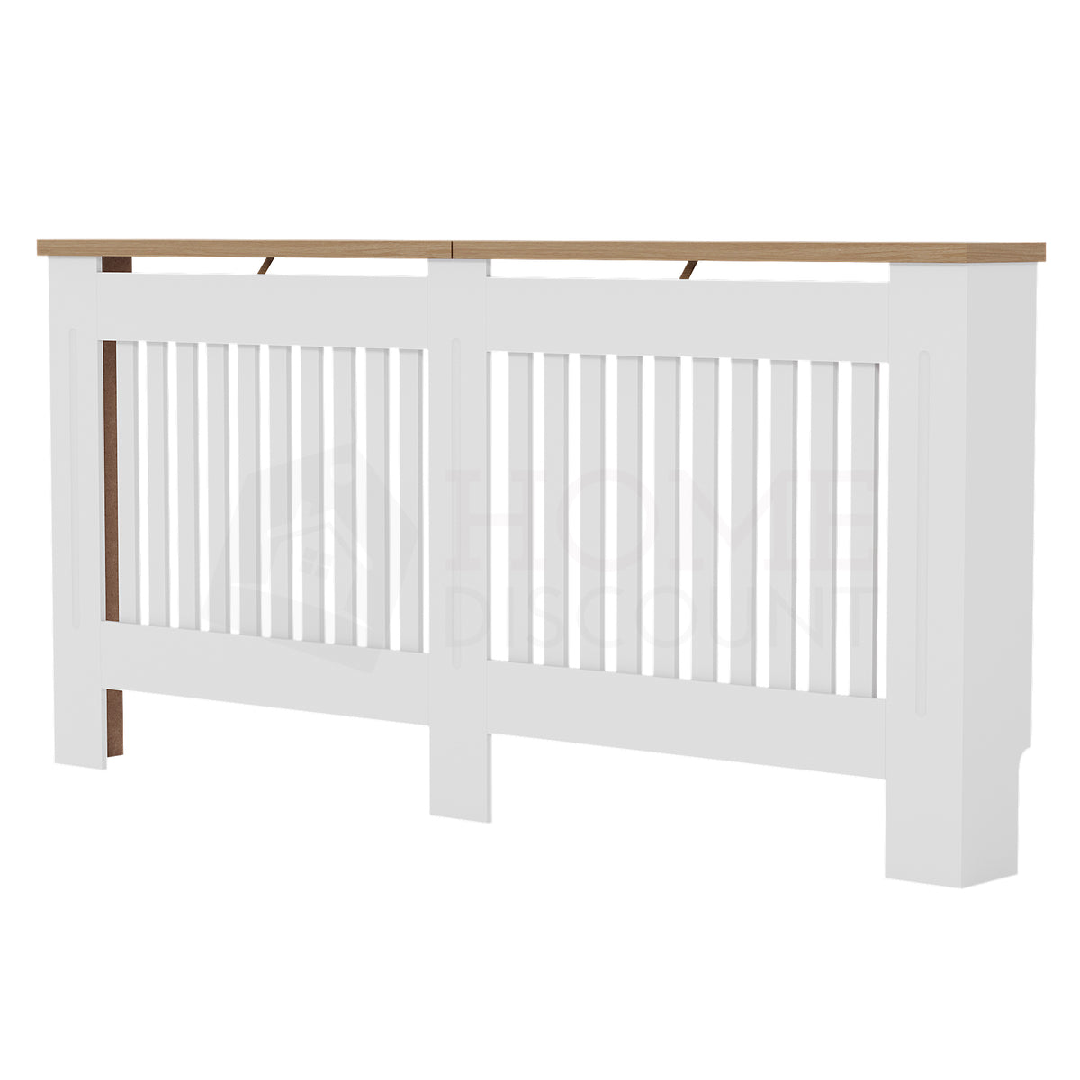 Vertical Slat Radiator Cover White, Large (FSC 100%)