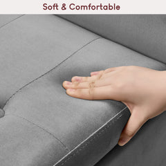 Seville Velvet Storage Ottoman, Light Grey UKFR