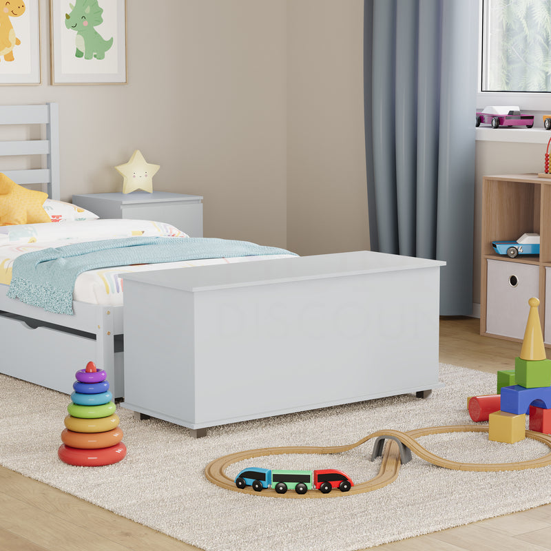 Leon Toy Box, White