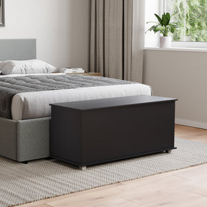 Leon Storage Ottoman - Black