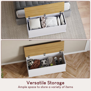 Arlington Storage Ottoman, White
