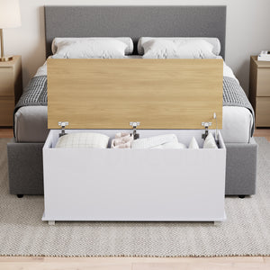 Arlington Storage Ottoman, White