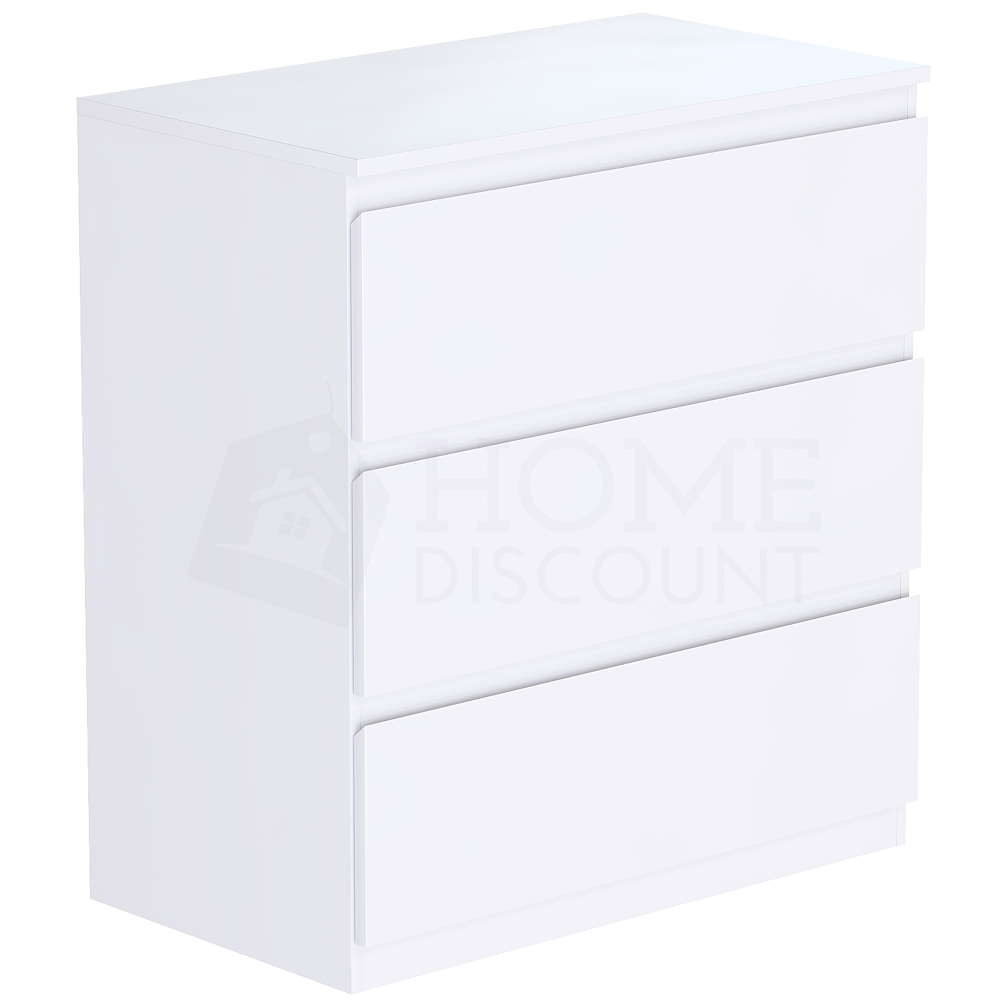 Denver 3 Drawer Chest White Home Discount Ltd