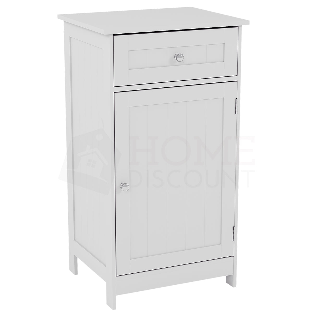 1 Door 1 Drawer Freestanding Cabinet, White (FSC 100%)