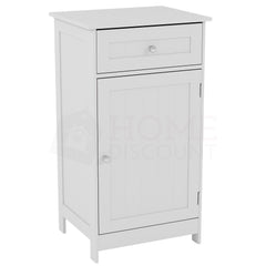1 Door 1 Drawer Freestanding Cabinet, White (FSC 100%)
