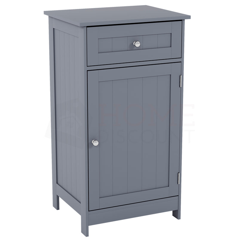 1 Door 1 Drawer Freestanding Cabinet, Grey (FSC 100%)