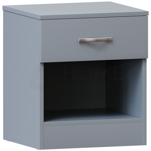 Riano 1-Drawer Bedside Chest, Grey