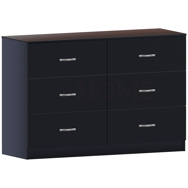 Riano 6-Drawer Chest - Black
