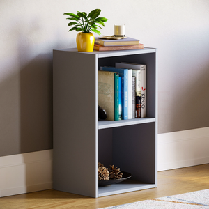 Oxford 2-Tier Cube Bookcase - Grey
