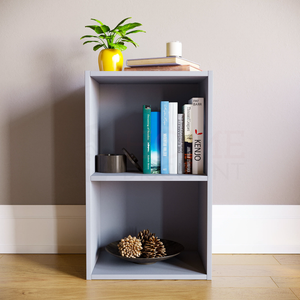 Oxford 2-Tier Cube Bookcase - Grey