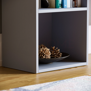 Oxford 3-Tier Cube Bookcase - Grey