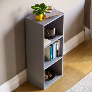 Oxford 3-Tier Cube Bookcase - Grey