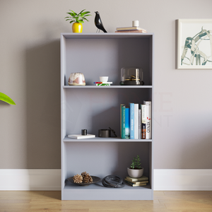 Cambridge 3-Tier Medium Bookcase - Grey
