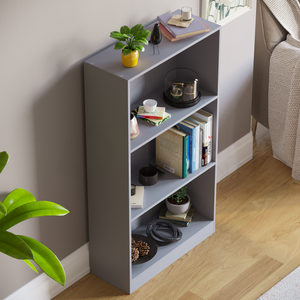 Cambridge 3-Tier Medium Bookcase - Grey