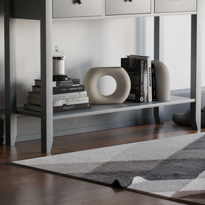 Windsor 3-Drawer Console Table - Grey