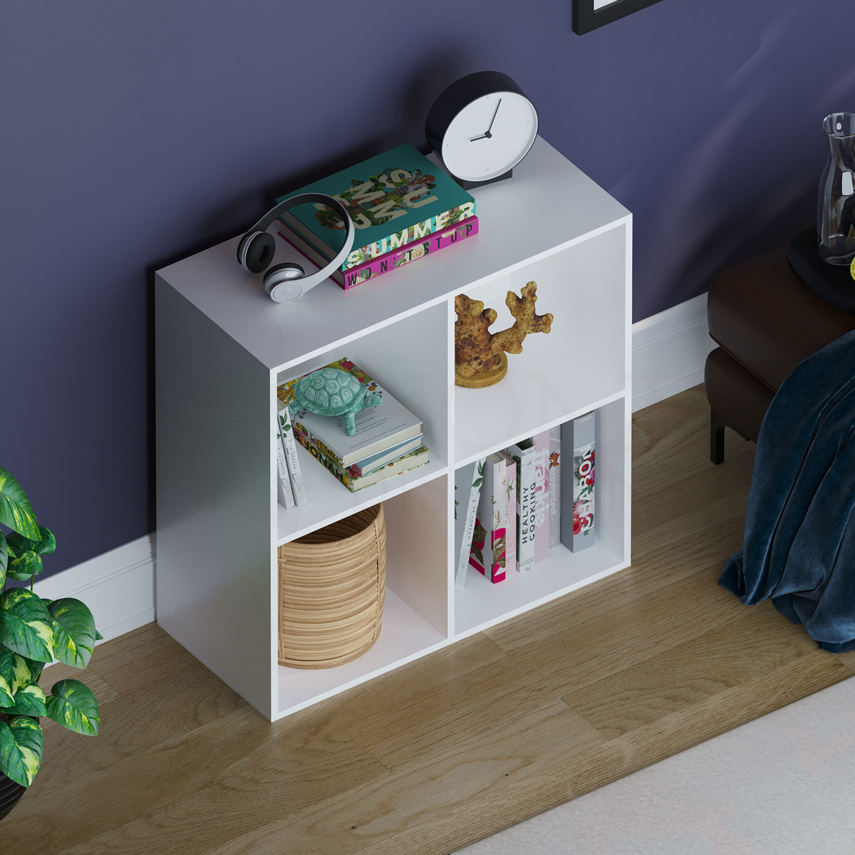 Durham 4-Cube Storage Unit - White
