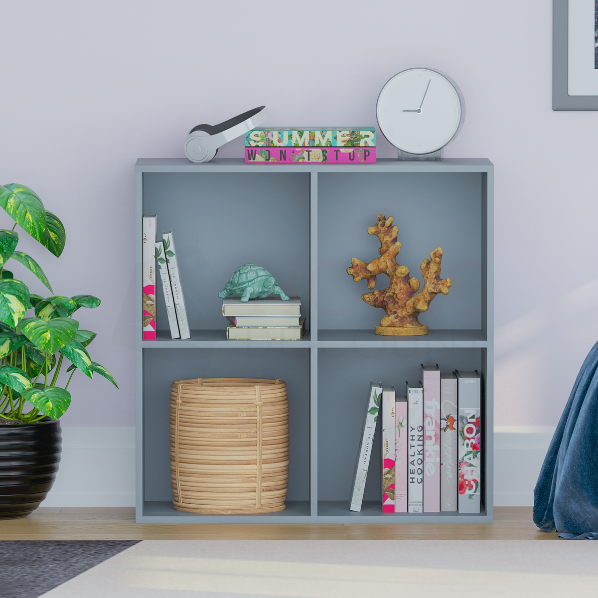 Durham 4-Cube Storage Unit - Grey
