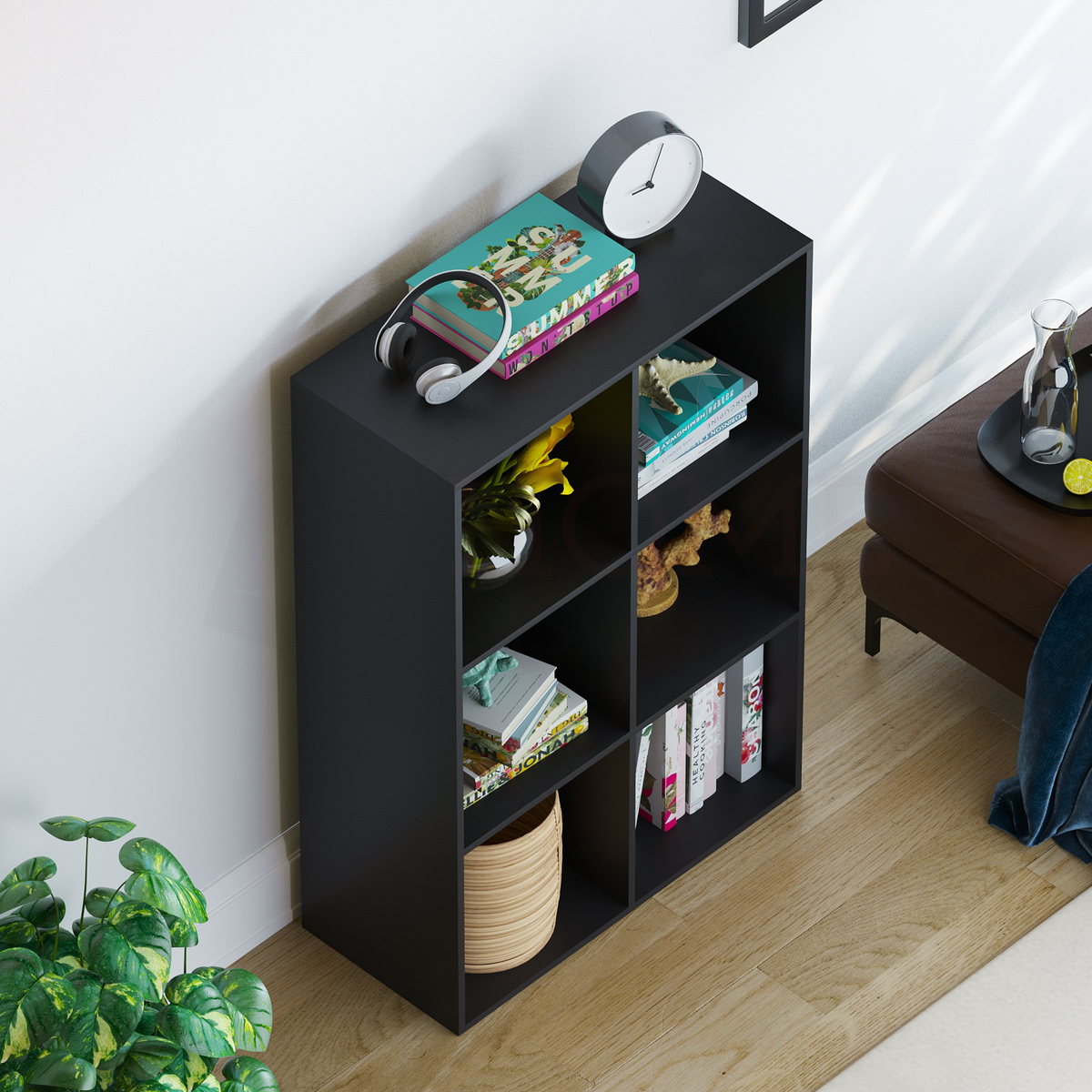 Durham 6-Cube Storage Unit - Black