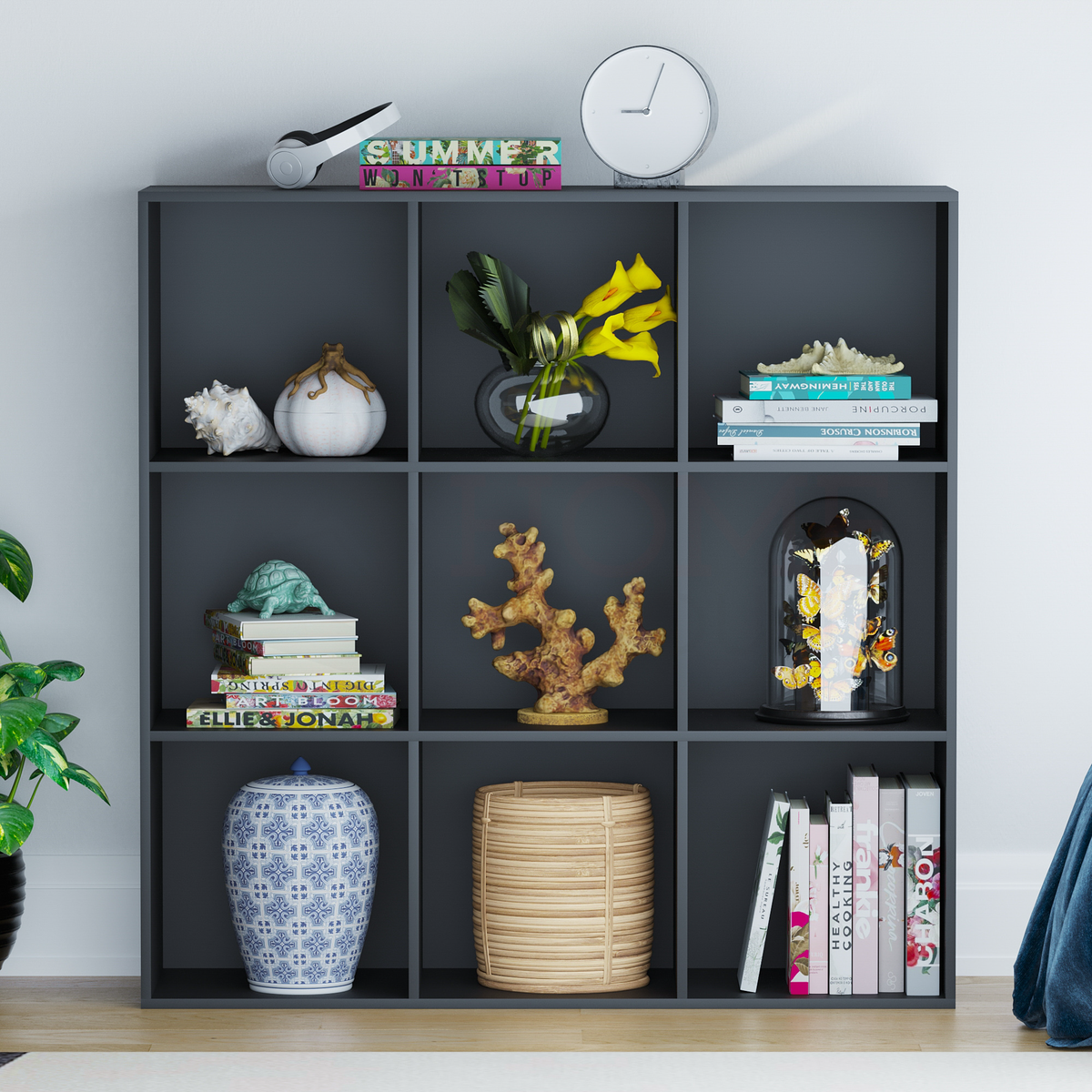 Durham 9-Cube Storage Unit - Black