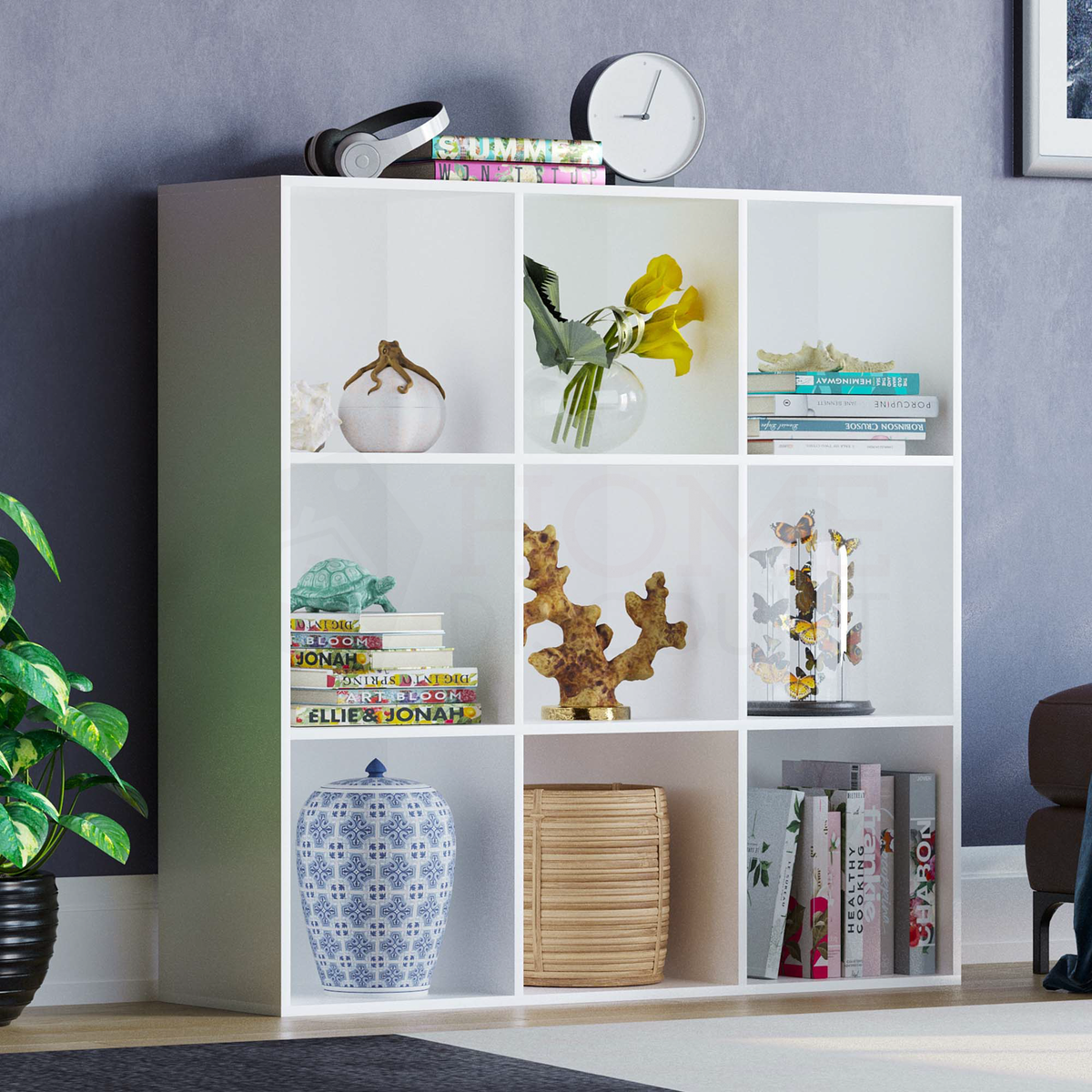 Durham 9-Cube Storage Unit - White