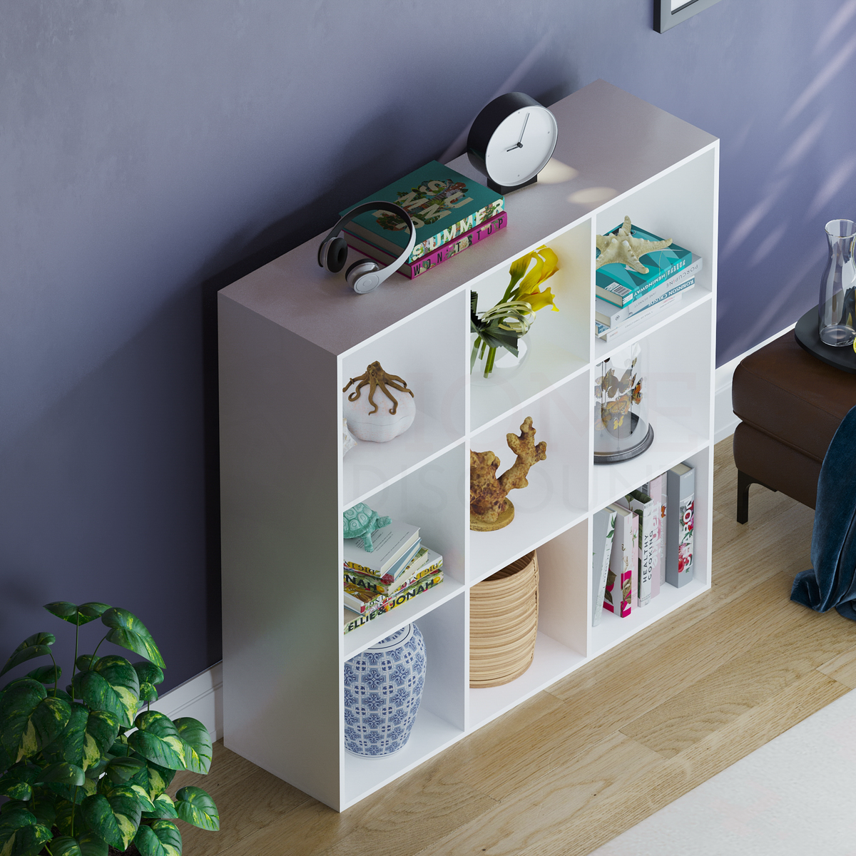 Durham 9-Cube Storage Unit - White