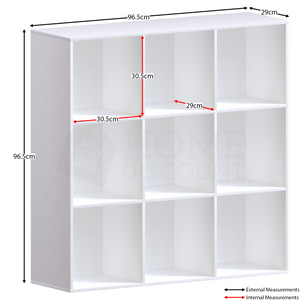 Durham 9-Cube Storage Unit - White