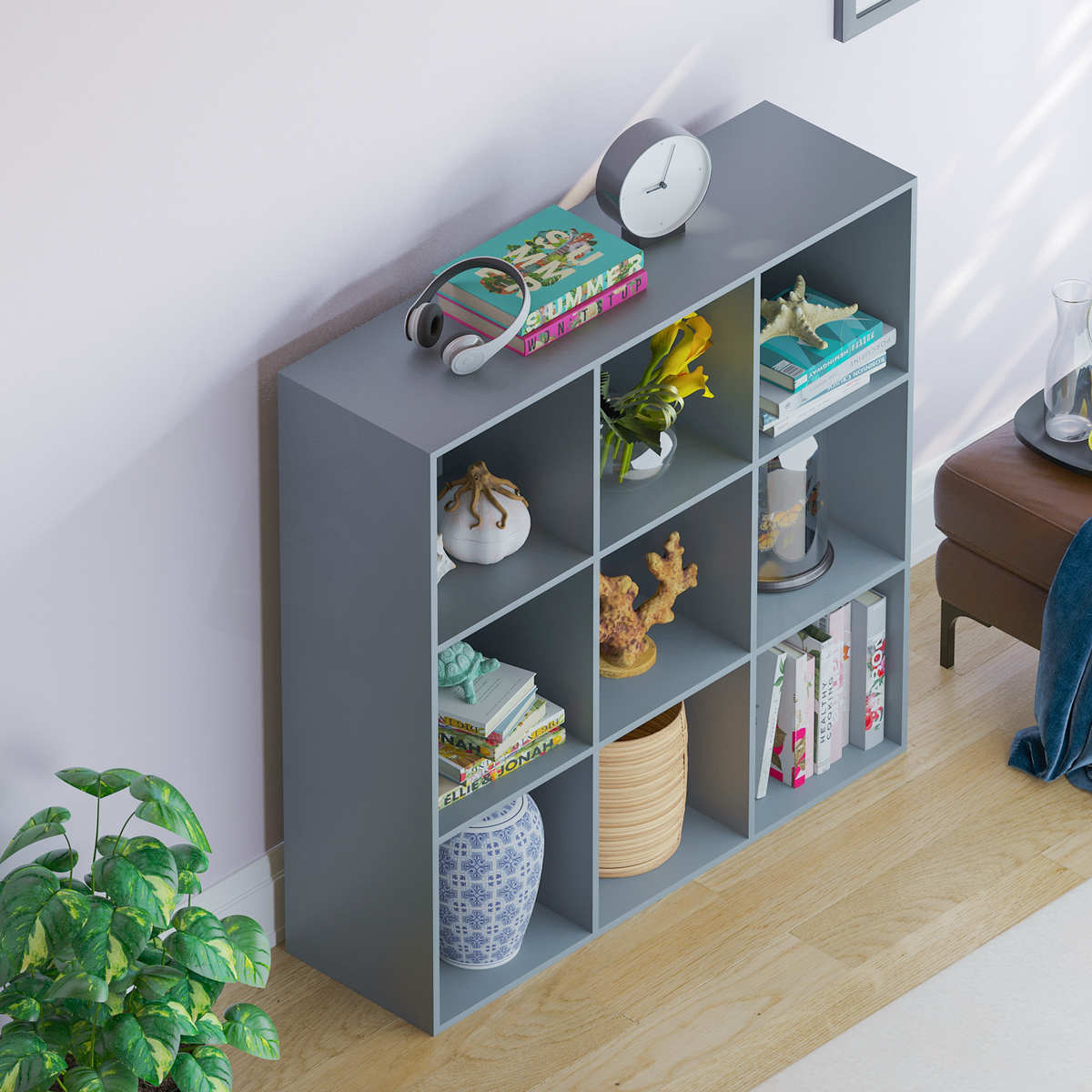 Durham 9-Cube Storage Unit - Grey