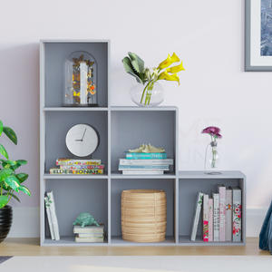 Durham 6-Cube Staircase Storage Unit - Grey