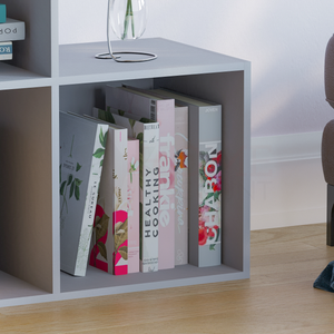 Durham 6-Cube Staircase Storage Unit - Grey