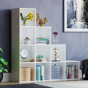 Durham 10-Cube Staircase Storage Unit - White