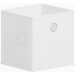 Durham Cube Storage Basket, White UKFR
