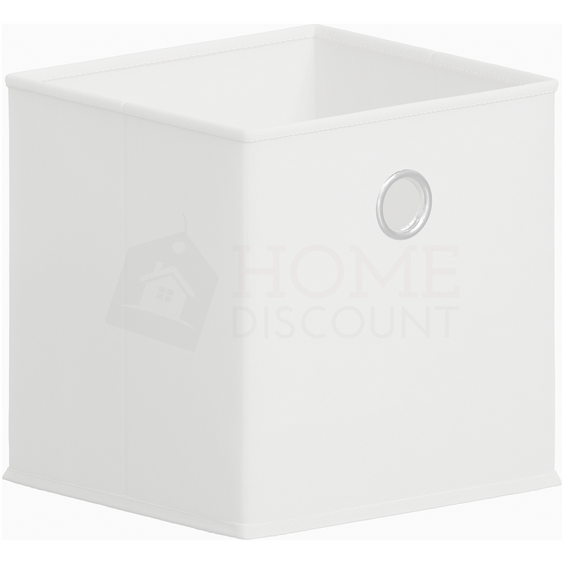 Durham Cube Storage Basket, White