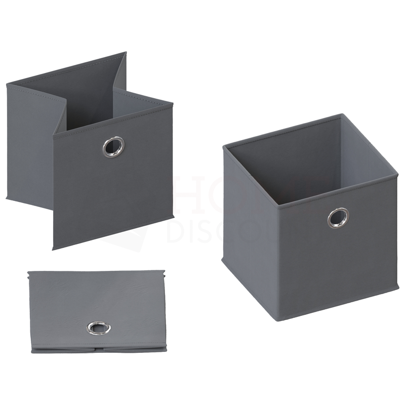 Durham Cube Storage Basket, Grey