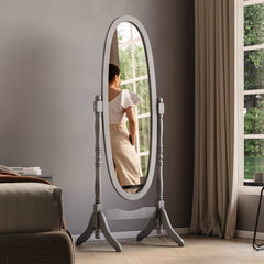 Nishano Oval Cheval Mirror - Grey