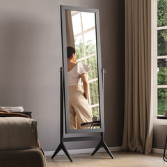 Nishano Rectangular Cheval Mirror - Black