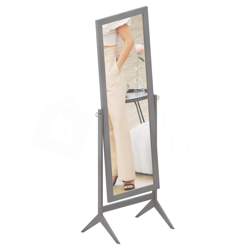 Nishano Rectangular Cheval Mirror - Grey