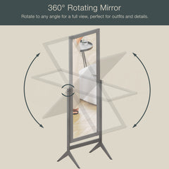 Nishano Rectangular Cheval Mirror - Grey