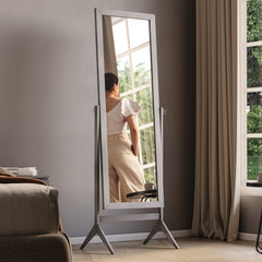 Nishano Rectangular Cheval Mirror - Grey