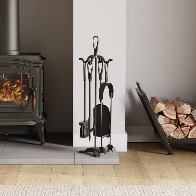 5-Piece Buxton Companion Set - Black