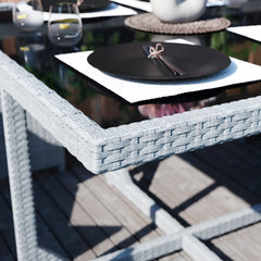 Cuba 8-Seater Rattan Set, Grey