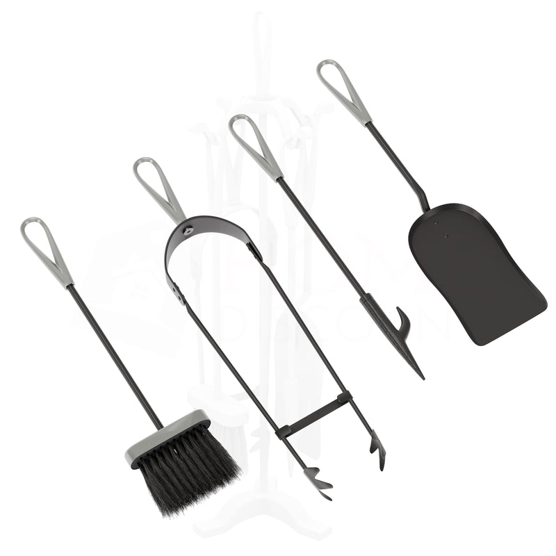 5-Piece Buxton Companion Set - Black & Nickel