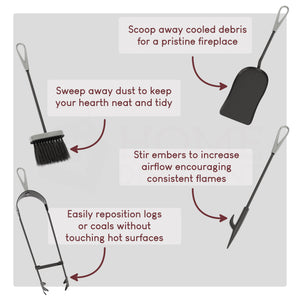 5-Piece Buxton Companion Set - Black & Nickel